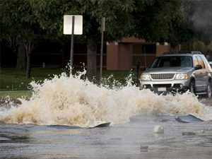 Exploding Water Main