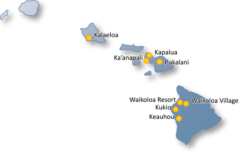 Hawaii service area map