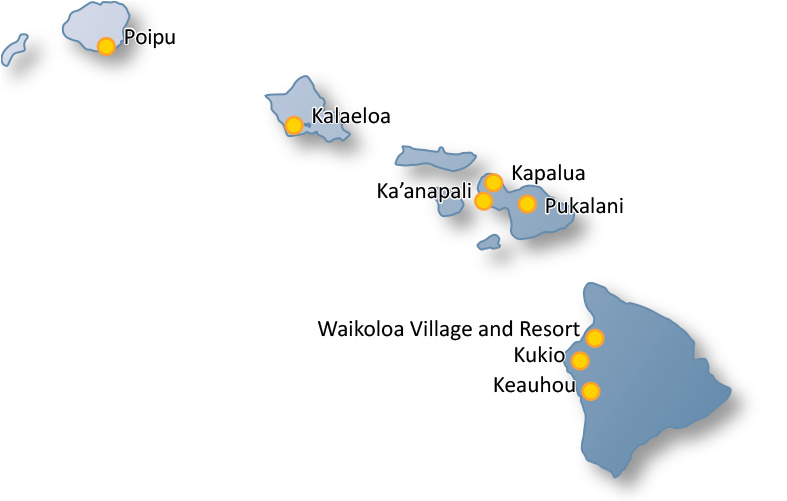 Hawaii service area map