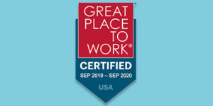 Great Place to Work certified September 2019 to September 2020